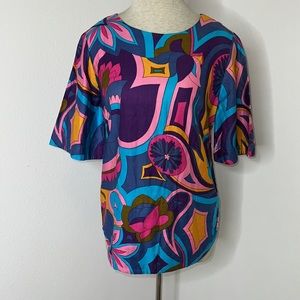 🔹 Vintage Alice Polynesian Fashions Cotton Top